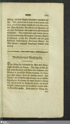 Merkwürdiges Wechselgesetz
