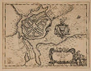 Grundtriß der Stadt und des Schloßes Kiell.