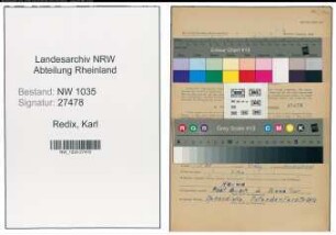 Entnazifizierung Karl Redix , geb. 05.04.1903 (Bergmann)