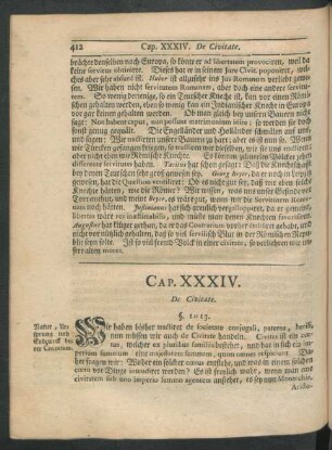 Cap. XXXIV. De Civitate.