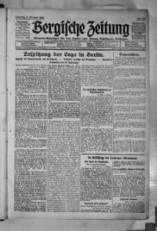 Bergische Zeitung. 1922-1935