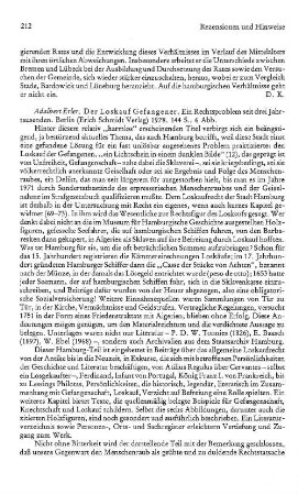 Erler, Adalbert :: Der Loskauf Gefangener, ein Rechtsproblem seit drei Jahrtausenden : Berlin, Schmidt, 1978