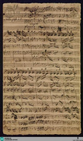 Sonata grossa - Mus. Hs. 489 : strings, woodwinds; g; BrinzingMWV 4.12