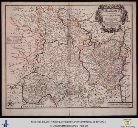 Provinces et gouvernemens du Lionnois, Forez et Beaujelois, de la Haute et Basse Auvergne, et du Bourbonois.