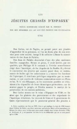 Les Jésuites chassés d'espagne