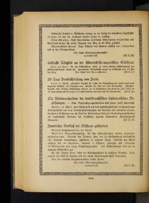 Die Wiederaufnahme der deutsch=russischen diplomatischen Beziehungen.
