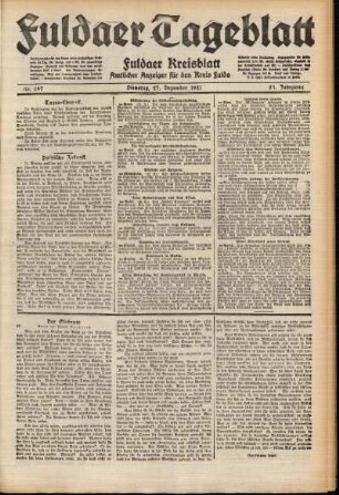 Ausgabe vom Dienstag, den 27. Dezember 1921.