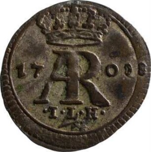 Münze, Pfennig, 1708