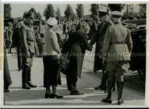Ankunft Paul von Hindenburgs in Frankfutrt/Oder zum Ende des Herbstmanövers der Reichswehr