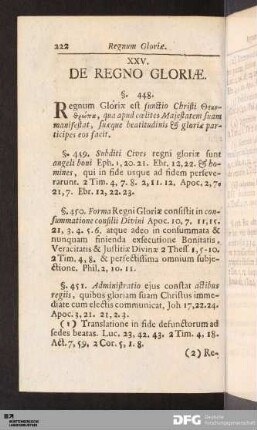 XXV. De Regno Gloriæ.