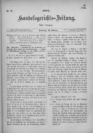 No. 7. 13. Februar 1875