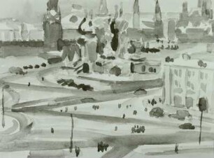 Wintermorgen in Moskau