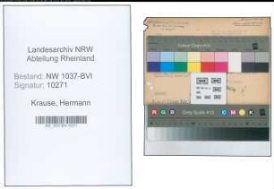 Entnazifizierung Hermann Krause , geb. 20.04.1910 (Tarifangestellter)