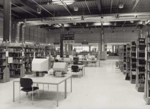 Dresden-Südvorstadt, Zellescher Weg 17. Sächsische Landesbibliothek - Staats- und Universitätsbibliothek Dresden, Bereichsbibliothek DrePunct. Freihandbereich
