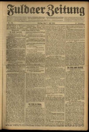 Ausgabe vom Freitag, den 07. Juli 1916.