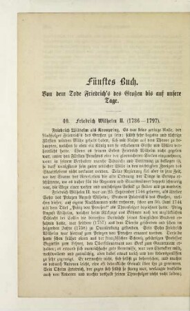 40. Friedrich Wilhelm II. (1786-1797)