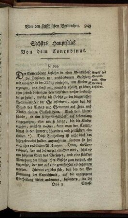 Sechstes Hauptstück. - Neuntes Hauptstück.