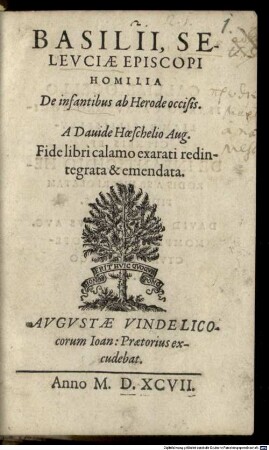 Homilia de infantibus ab Herode occisis