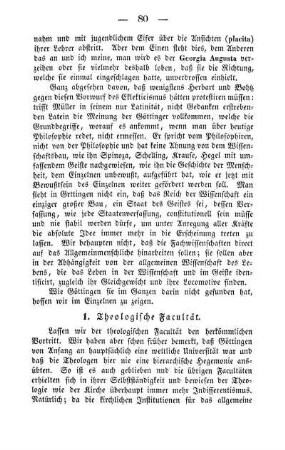 1. Theologische Facultät.