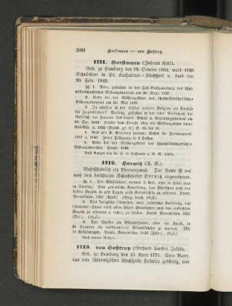 1713. von Hoßtrupp (Gerhard Carsten Jakob).