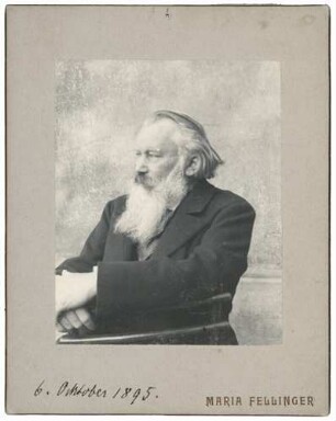 Fotografie von Johannes Brahms (1833-1897)