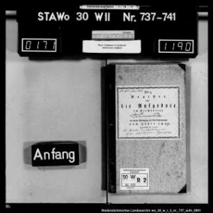 Zivilstandsregister Timmenrode (Kanton Blankenburg)