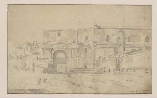 Blick auf die Porta del Popolo in Rom