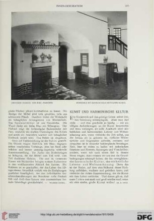 Kunst und Harmonische Kultur