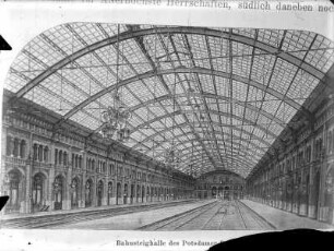 Bahnsteighalle des Potsdamer Bahnhofs in Berlin-Mitte