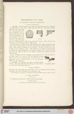 Inscriptions on vases (Theodore Woolsey Heermance)