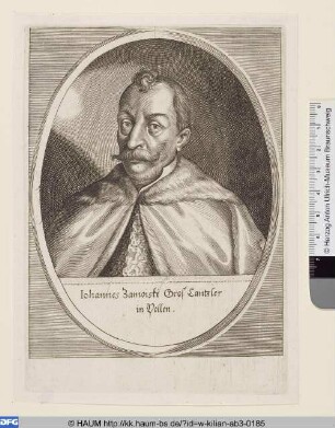 Iohannes Zamoiski Graf Cantzler in Pollen