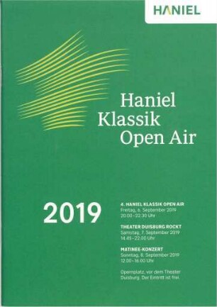 Haniel Klassik Open Air 2019