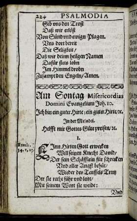 Am Sontag Misericordias
