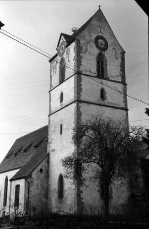 Schopfheim: Alte Stadtkirche, Turmseite von Südost