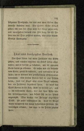 Fünf und funfzigster Versuch.