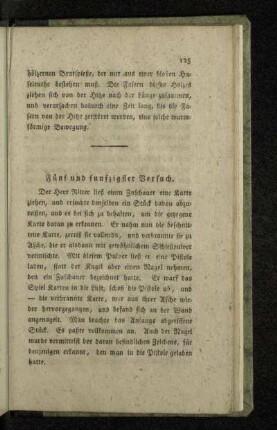 Fünf und funfzigster Versuch.