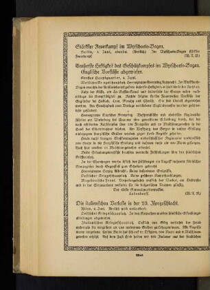 Stärkster Feuerkampf im Wytschaete=Bogen.