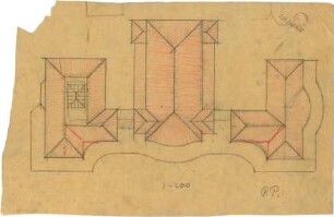 Pfann, Paul; München - Theresienhöhe; Ausstellung München 1908 - Basar, Theater u. Cafe (Ansicht)