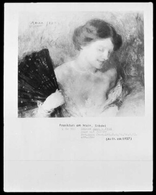 Dame mit Fächer