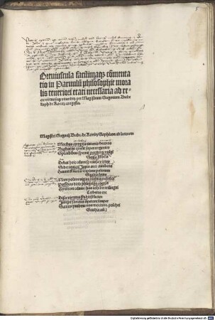 Breviuscula facillimaque commentatio in Parvulum Philosophiae moralis