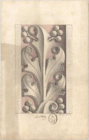 Thiersch, August ; Studienarbeiten - Ornament (Ansicht)
