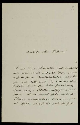 Nr. 5 Brief von Hubert Roetteken an Edward Schröder. Ohne Ort, o. D.