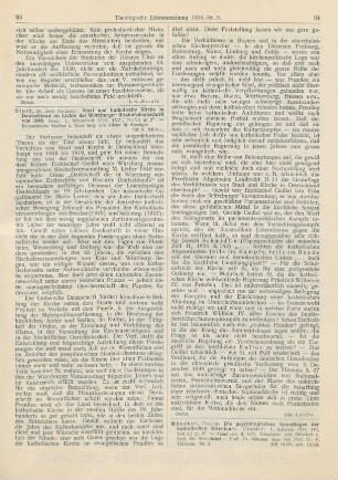 94-95 [Rezension] Müncker, Theodor, Die psychologischen Grundlagen der katholischen Sittenlehre
