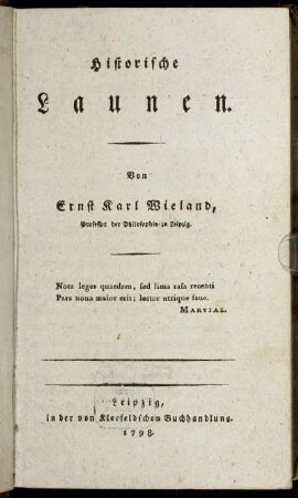 Historische Launen