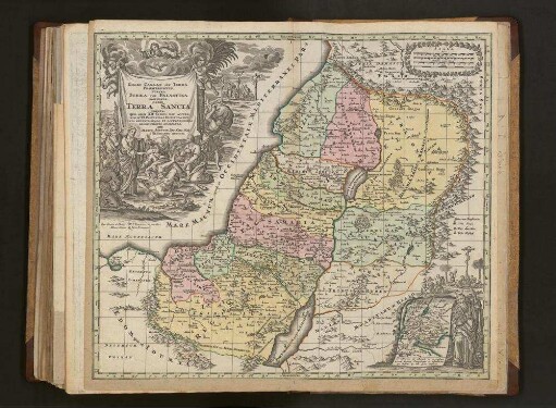 Regio Canaan Seu Terra Promissionis, Postea Iudaea Vel Palaestina Nominata, Hodie Terra Sancta Vocata : quae olim XII Tribus hoc autem aevo in VI Provincias Distincta est