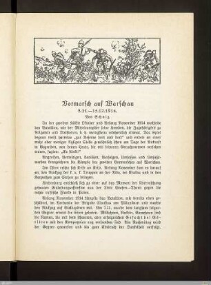 Vormarsch auf Warschau
