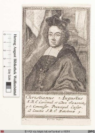 Bildnis Christian August, Herzog zu Sachsen-Zeitz