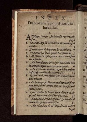 Index Dubiorum seu quaestionum huius libri