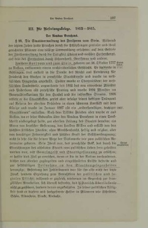 III. Die Befreiungskriege. 1813 - 1815