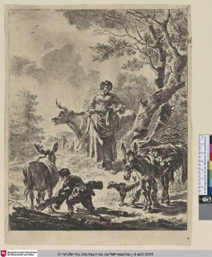 [Der Junge mit dem Baumstumpf; Boy carrying atree-stump]